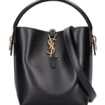 【サンローラン】Saint Laurent Small Le 37 レザーバケットバッグ