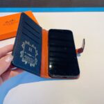 【HERMES】エルメス ブラック きんぞく 電話ケース zm