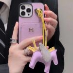 【HERMES】エルメス ピンク 電話ケース zm