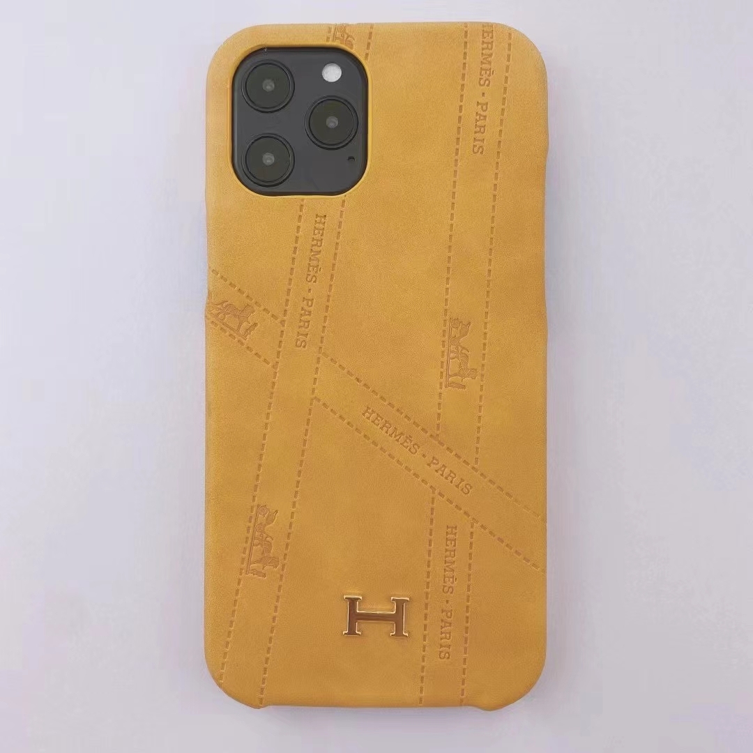 16071872467602084124941820_1 【HERMES】エルメス イェロー きんぞく 電話ケース zm - 画像 (1)