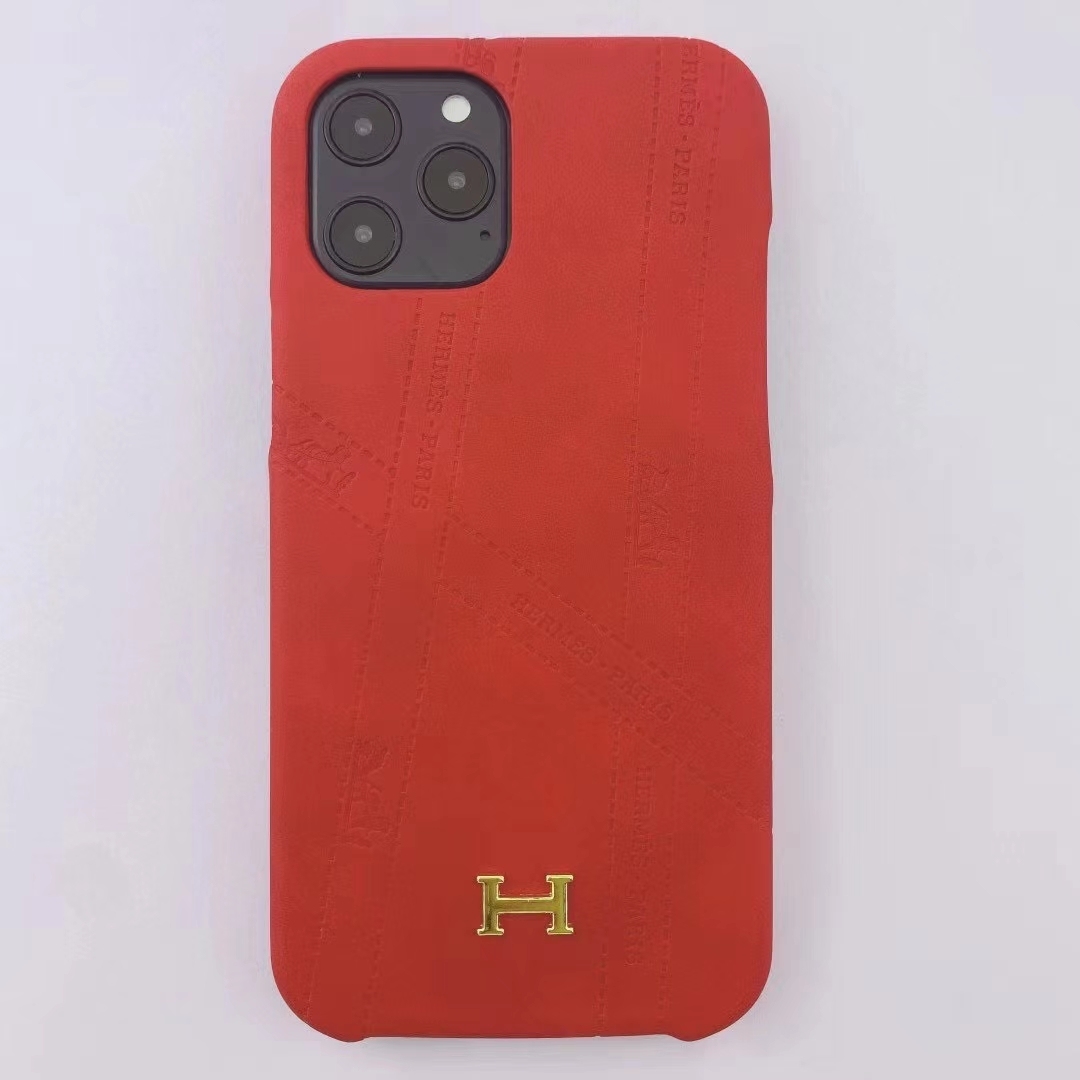 16071872467797370914351820_1 【HERMES】エルメス レッド きんぞく 電話ケース zm - 画像 (1)