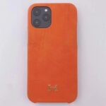 【HERMES】エルメス オレンジ きんぞく 電話ケース zm