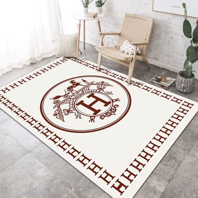 16071872469780941167871820_1 【HERMES】エルメスリビングトイレ滑り止めカーペット07 SS95052 - 画像 (1)