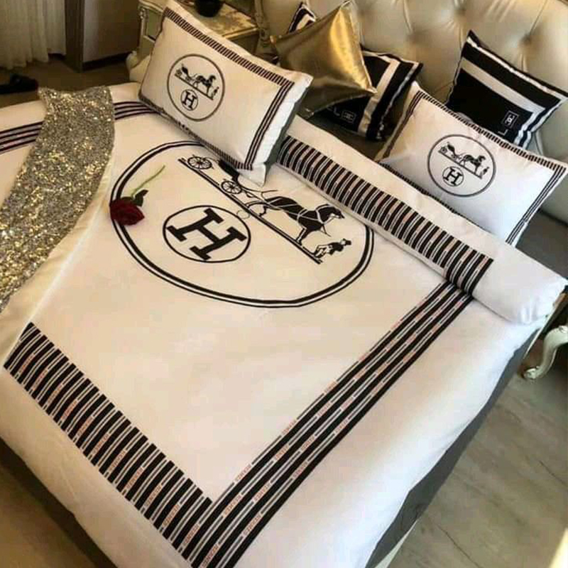 16071872470278050073571820_1 【HERMES】エルメスベッド4点セット2SS - 画像 (1)