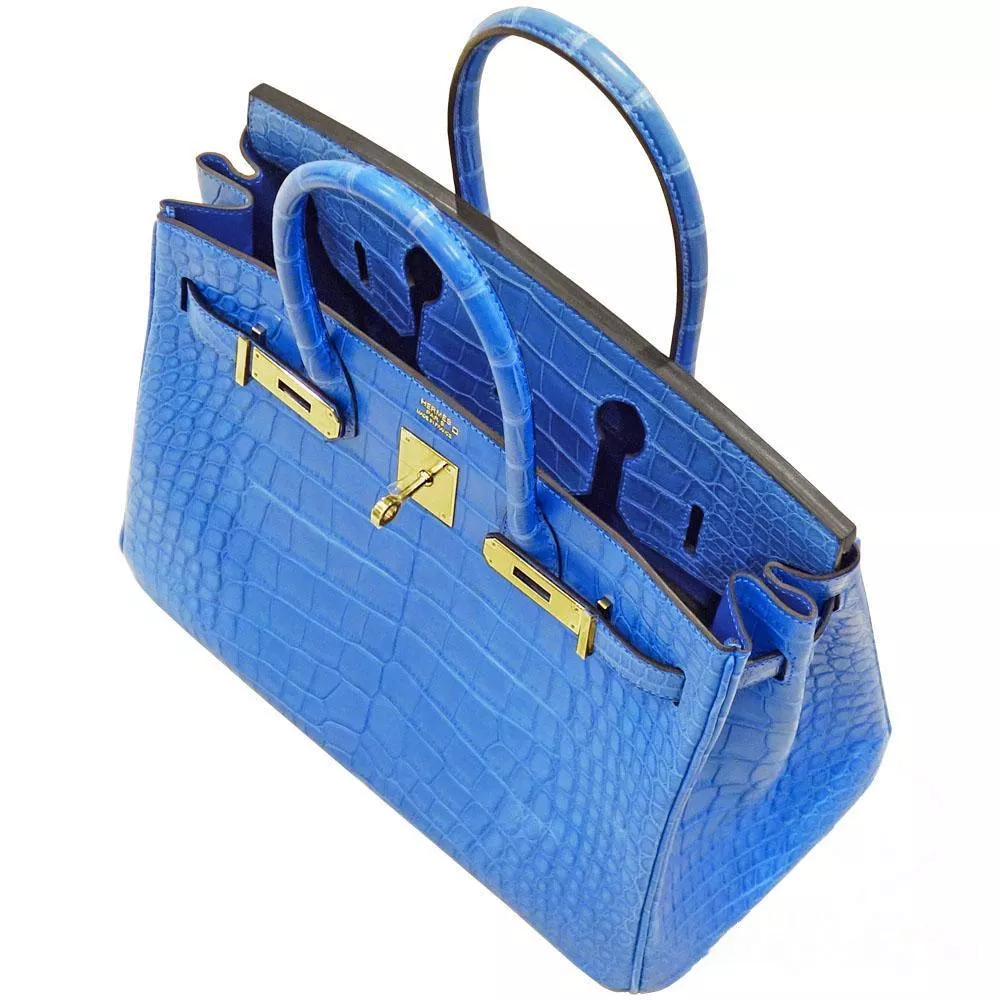 16071872477332869398081820_1 【HERMES】エルメス バーキン 30CM クロコダイル ゴールド金具【バッグ】 - 画像 (1)