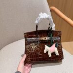 【HERMES】エルメス バーキン 30cm クロコダイル ゴールド金具