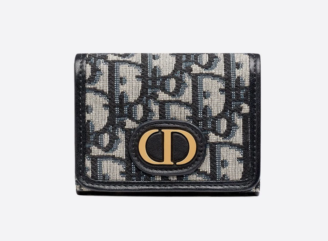16071887216694429407411820_1 【DIOR】ディオール オブリーク 30 MONTAIGNE コンパクト財布 - 画像 (1)
