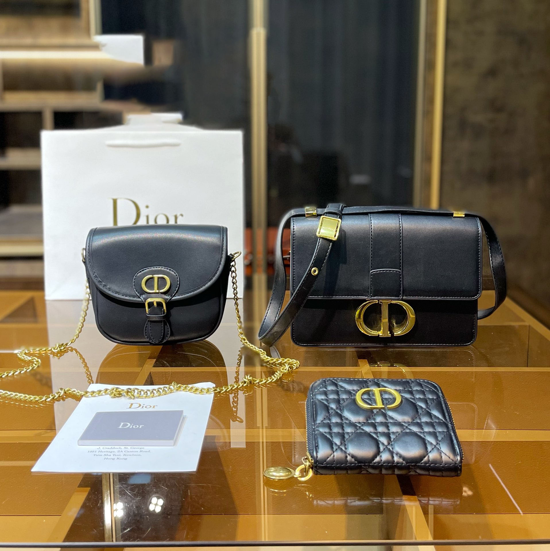 16071887217912119744481820_1 直営店公式OnlineDior 30 MONTAIGNE NANO POUCH DHL配送3点セット お得 - 画像 (1)