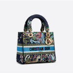 Dior LADY D-LITE ミディアムバッグ D-Constellation エンブロイダリー 24 x 20 x 11 cm