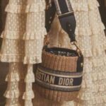 LADY D-LITE ミディアムバッグ Dior Union ジュートキャンバス