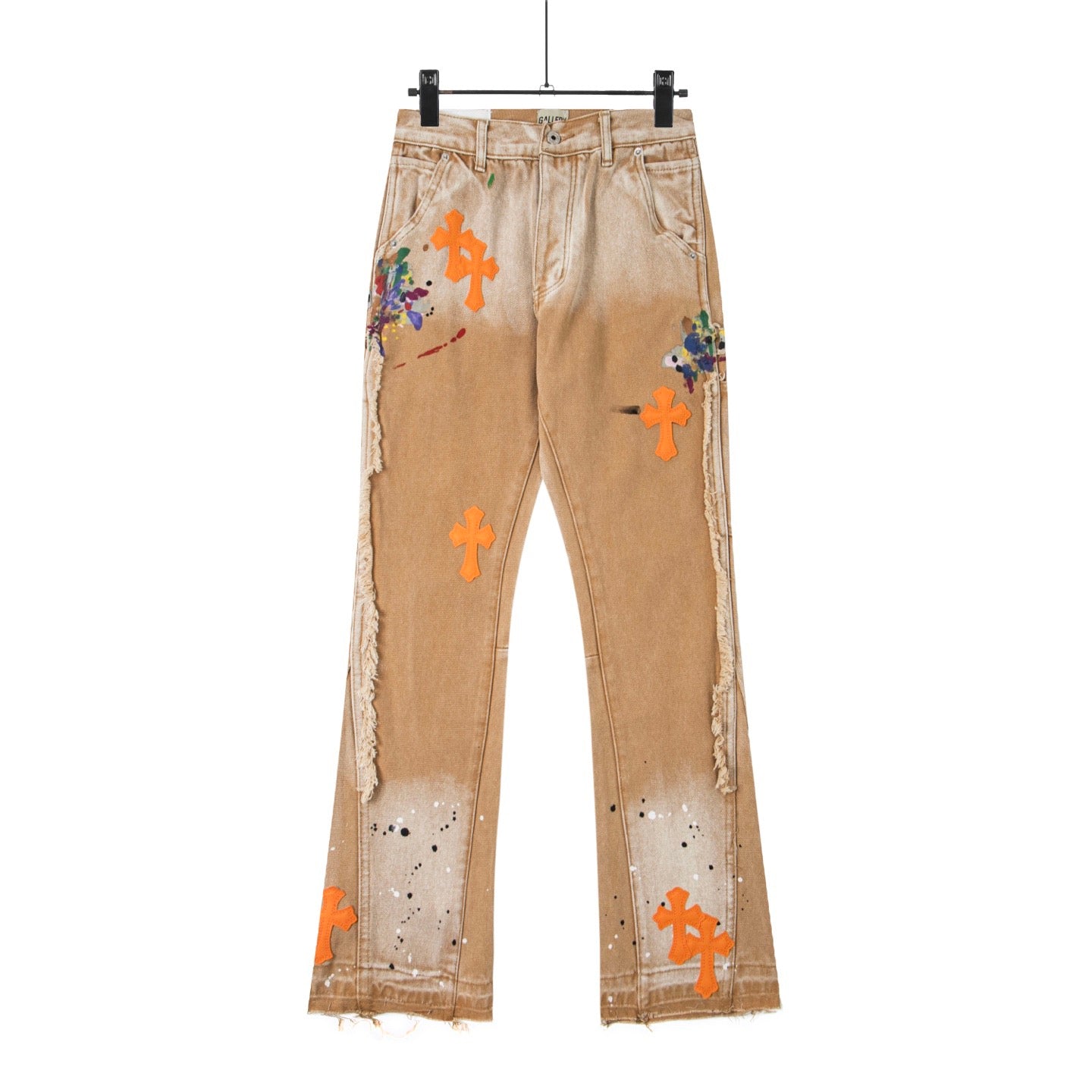 16071924133809333650651820_1 【Chrome Hearts】クロムハーツ ギャラリー部門 クロスパッチフレアデニムジーンズ8200 - 画像 (1)