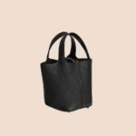Hermes Etoupe Luxe Lock Tote