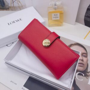 【AT10144】LOEWE（ロエベ）赤色レザー財布 - 高級感と活力を表現するファッションアイテム | Loewe