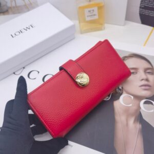 【AT10144】LOEWE（ロエベ）赤色レザー財布 - 高級感と活力を表現するファッションアイテム | Loewe