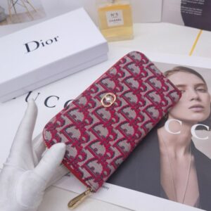 【AT10151】ディオールの高級クラシック財布-Obliqueエンボス生地と牛革素材-ビジネスミーティングや社交場所での使用に最適 | Christian Dior