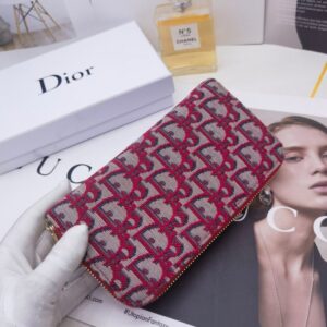 【AT10151】ディオールの高級クラシック財布-Obliqueエンボス生地と牛革素材-ビジネスミーティングや社交場所での使用に最適 | Christian Dior