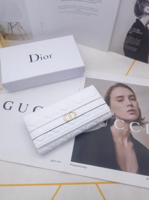 【AT10152】ディオール Dior ロングウォレット - クラシックな菱形柄と贅沢な質感 | Gucci Firenze
