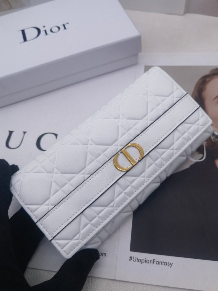 【AT10152】ディオール Dior ロングウォレット - クラシックな菱形柄と贅沢な質感 | Gucci Firenze