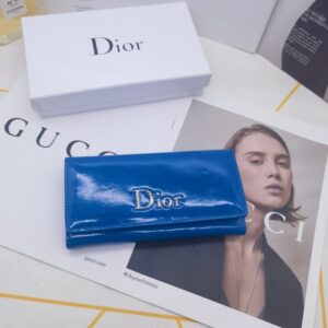 【AT10159】ディオール クラシックブルーラディアントチャームウォレット | Dior Paris