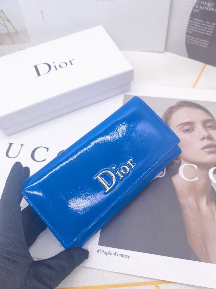 【AT10159】ディオール クラシックブルーラディアントチャームウォレット | Dior Paris