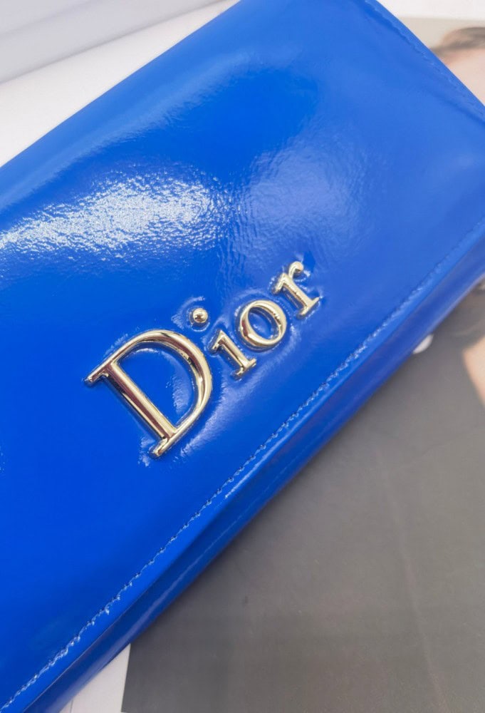 【AT10159】ディオール クラシックブルーラディアントチャームウォレット | Dior Paris