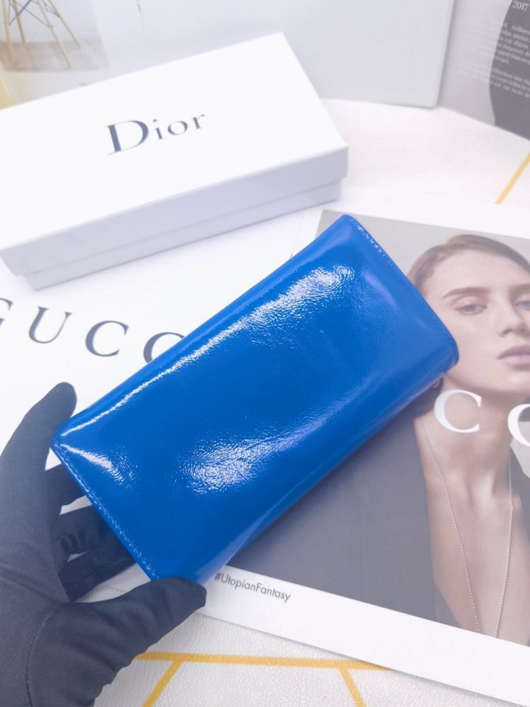 【AT10159】ディオール クラシックブルーラディアントチャームウォレット | Dior Paris