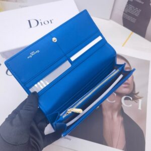 【AT10159】ディオール クラシックブルーラディアントチャームウォレット | Dior Paris
