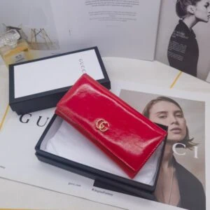 【AT10169】グッチ（Gucci）の赤色シリーズ クラシックな折りたたみ財布 | Gucci Firenze