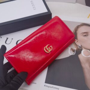 【AT10169】グッチ（Gucci）の赤色シリーズ クラシックな折りたたみ財布 | Gucci Firenze