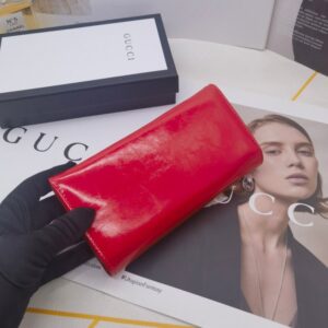 【AT10169】グッチ（Gucci）の赤色シリーズ クラシックな折りたたみ財布 | Gucci Firenze