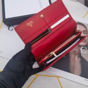 【AT10169】グッチ（Gucci）の赤色シリーズ クラシックな折りたたみ財布 | Gucci Firenze