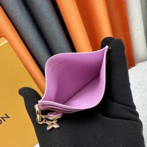 【AT10180】ルイ・ヴィトン Monogram エンプレントレザー名刺入れ - ピンク色のビジネス用途カードホルダー | LV