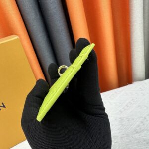 【AT10181】ルイ・ヴィトン高級名刺入れ - エレガントなダイヤモンドグリーンレザー製品 - ビジネス会議と社交パーティーに最適 | Louis Vuitton Malletier