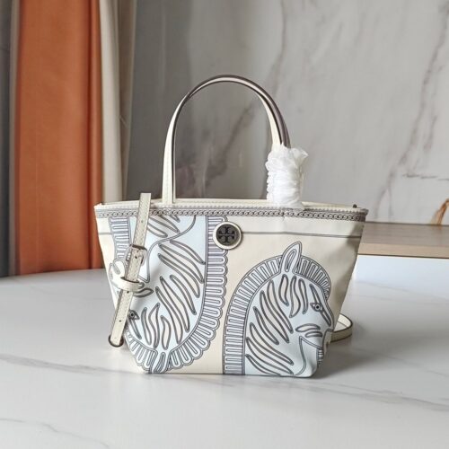 【AT10209】アニマルシリーズ ハンドバッグ - 軽奢デザイン、シマウマ柄、キャンバス素材 | Loewe