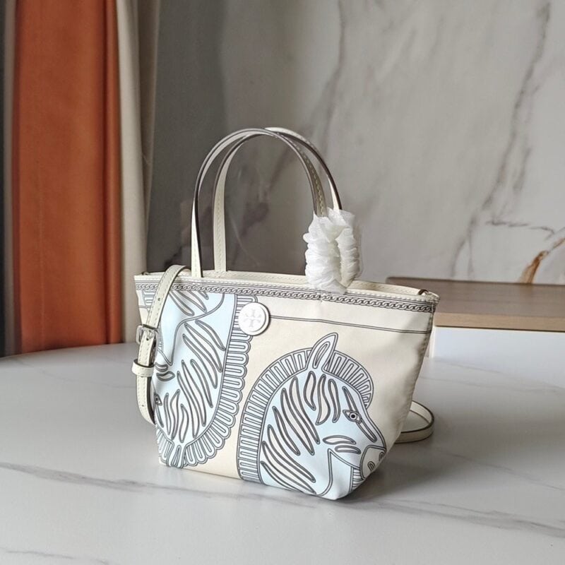 【AT10209】アニマルシリーズ ハンドバッグ - 軽奢デザイン、シマウマ柄、キャンバス素材 | Loewe