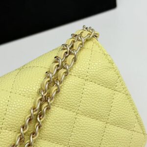 【AT10225】シャネルのクラシックWOCチェーンバッグ、レモンイエローが夏のファッションを彩る | Chanel Paris