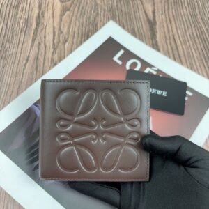 【AT10526】LOEWE（ロエベ）最高級コーヒーブラウンカードウォレット | Loewe