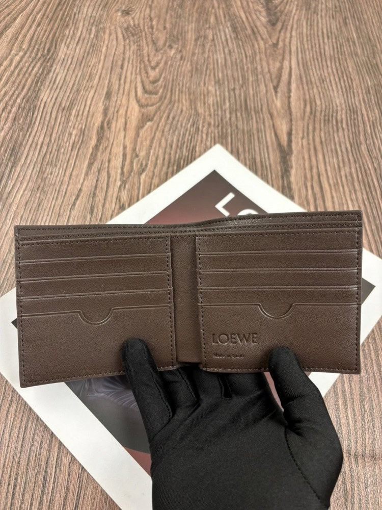【AT10526】LOEWE（ロエベ）最高級コーヒーブラウンカードウォレット | Loewe