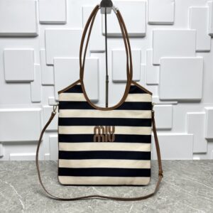【AT10540】ミュウミュウ クラシックストライプシリーズ トートバッグ | Miu Miu