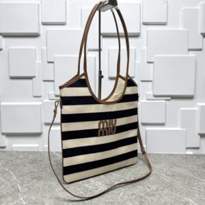 【AT10540】ミュウミュウ クラシックストライプシリーズ トートバッグ | Miu Miu