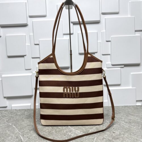 【AT10541】ミュウミュウ(Miu Miu) クラシックストライプコレクション トートバッグ | Miu Miu