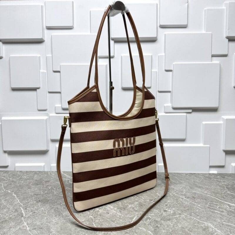 【AT10541】ミュウミュウ(Miu Miu) クラシックストライプコレクション トートバッグ | Miu Miu
