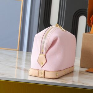 【AT10544】ルイ・ヴィトン Alma シリーズ化粧ポーチ ピンク色 帆布 レザー エレガント旅行メイク用品収納 | Louis Vuitton Malletier