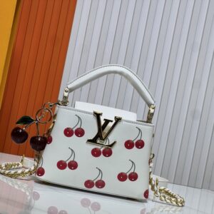 【AT10549】ルイ・ヴィトン チェリープリントのキャプシン ミニハンドバッグ | LV