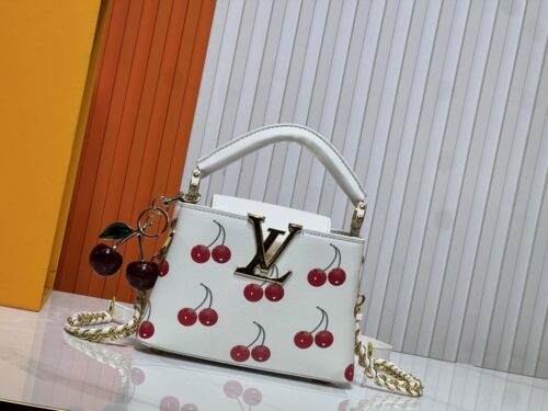 【AT10549】ルイ・ヴィトン チェリープリントのキャプシン ミニハンドバッグ | LV