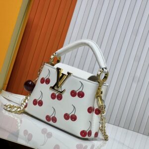 【AT10549】ルイ・ヴィトン チェリープリントのキャプシン ミニハンドバッグ | LV