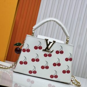 【AT10550】ルイ・ヴィトン チェリープリント ミニキャプシーヌハンドバッグのファッションアート | LV