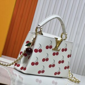 【AT10550】ルイ・ヴィトン チェリープリント ミニキャプシーヌハンドバッグのファッションアート | LV