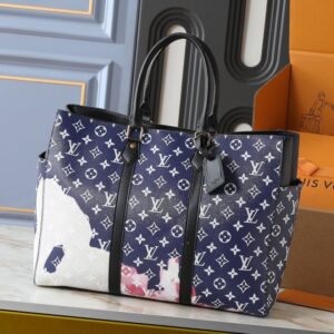 【AT10561】ルイ・ヴィトンのモノグラム柄ブルーハンドバッグ、芸術的なラグジュアリースタイル | Louis Vuitton