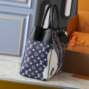 【AT10561】ルイ・ヴィトンのモノグラム柄ブルーハンドバッグ、芸術的なラグジュアリースタイル | Louis Vuitton